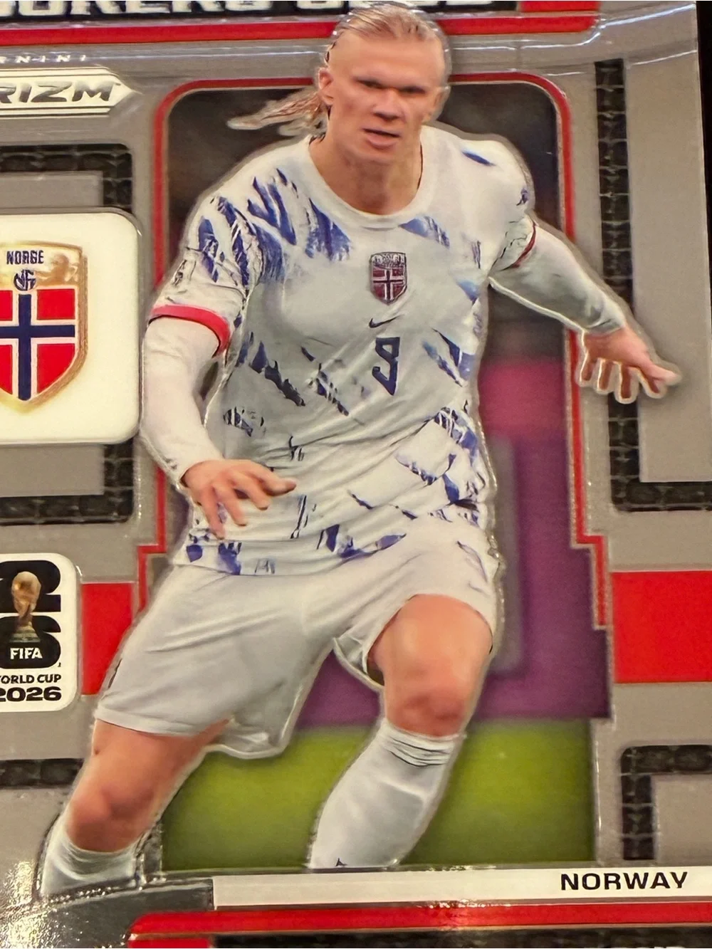 Panini Prizm 2026 Scorers Club Erling Haaland Norway Insert #13 Card